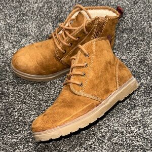 Boys Tan Suede Boots